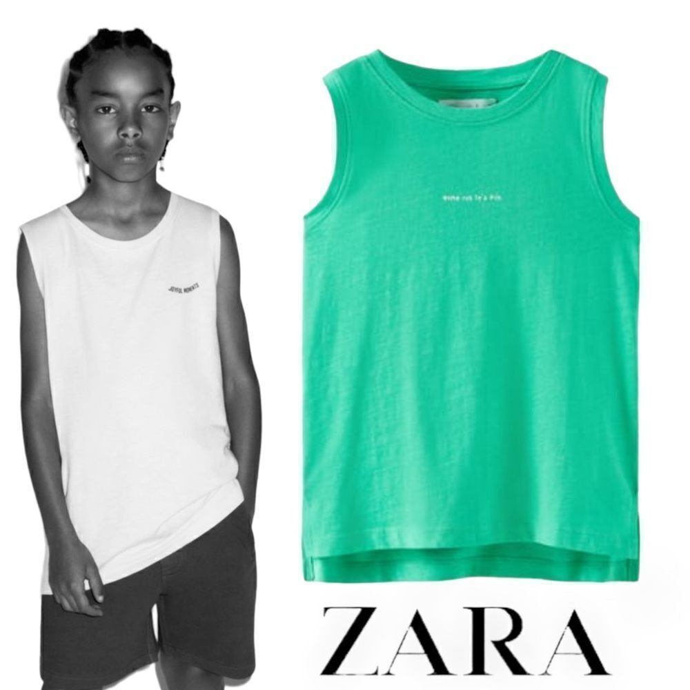 ZARA Kids | Green | PLAIN T-SHIRT